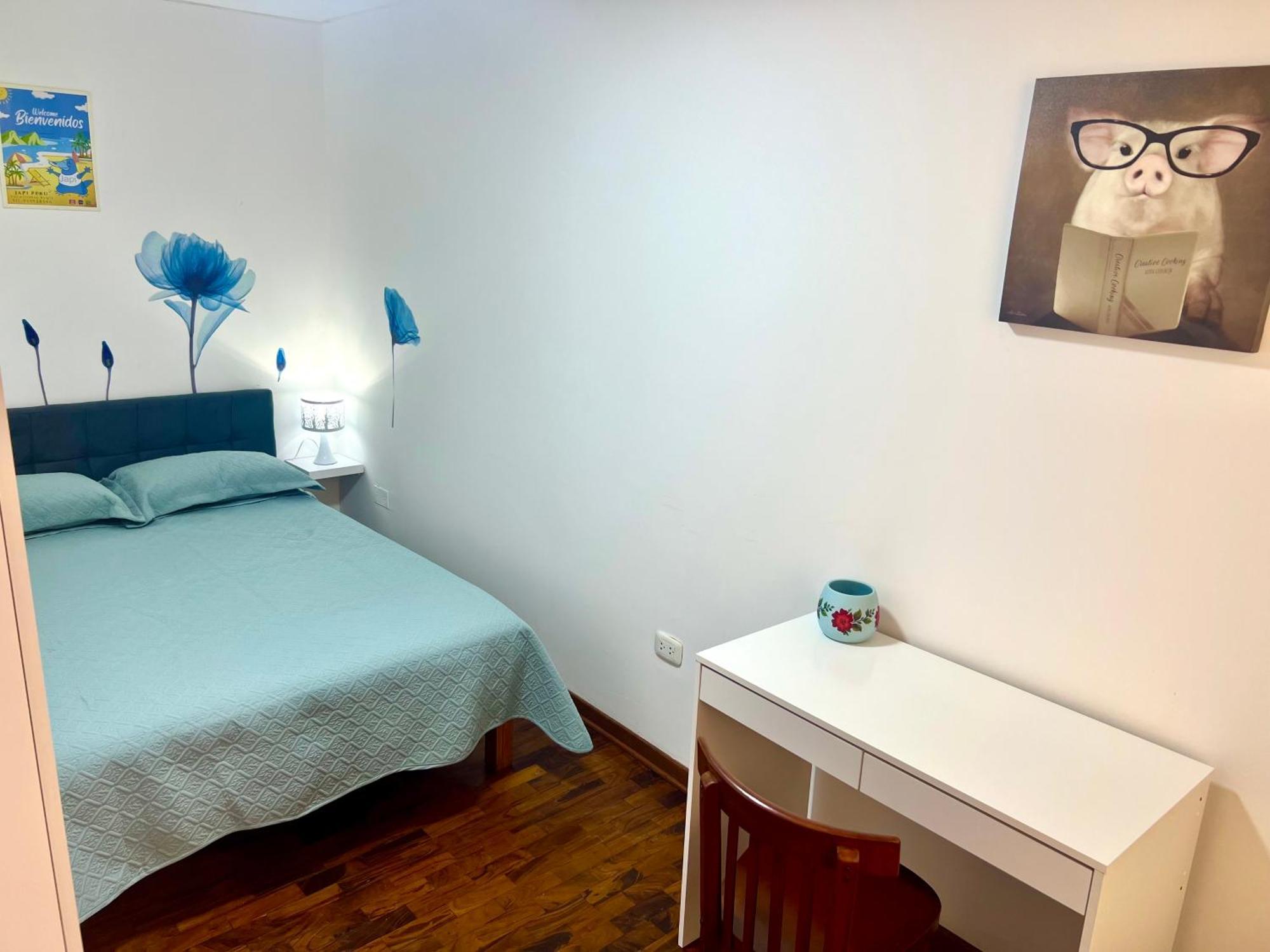 Apartamento San Miguel, Lindo Depa, 3 Camas, Internet Y Cable *